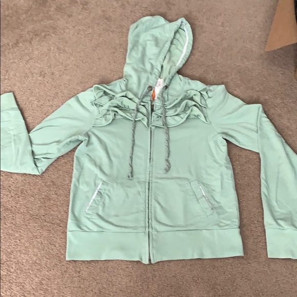 Anthropologie Mint Green Hoodie - Picture 1 of 7